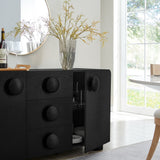 Pinot 57" Sideboard Storage Cabinet in Black
