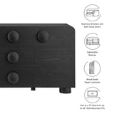 Pinot 57" Sideboard Storage Cabinet in Black