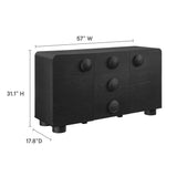 Pinot 57" Sideboard Storage Cabinet in Black