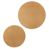 Ximena Round Nesting Coffee Tables Set of 2 in Natural