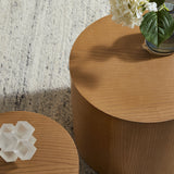 Ximena Round Nesting Coffee Tables Set of 2 in Natural