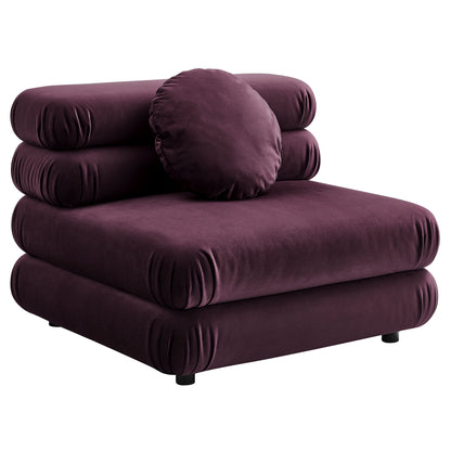 Jubilee 3-Piece Modular Performance Velvet Sectional Sofa by Furniture for America