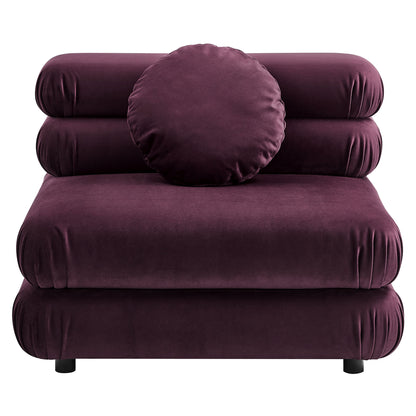 Jubilee 4-Piece Modular Performance Velvet Sectional Sofa by Furniture for America