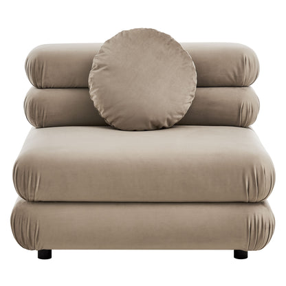 Jubilee 5-Piece Modular Performance Velvet Sectional Sofa by Furniture for America