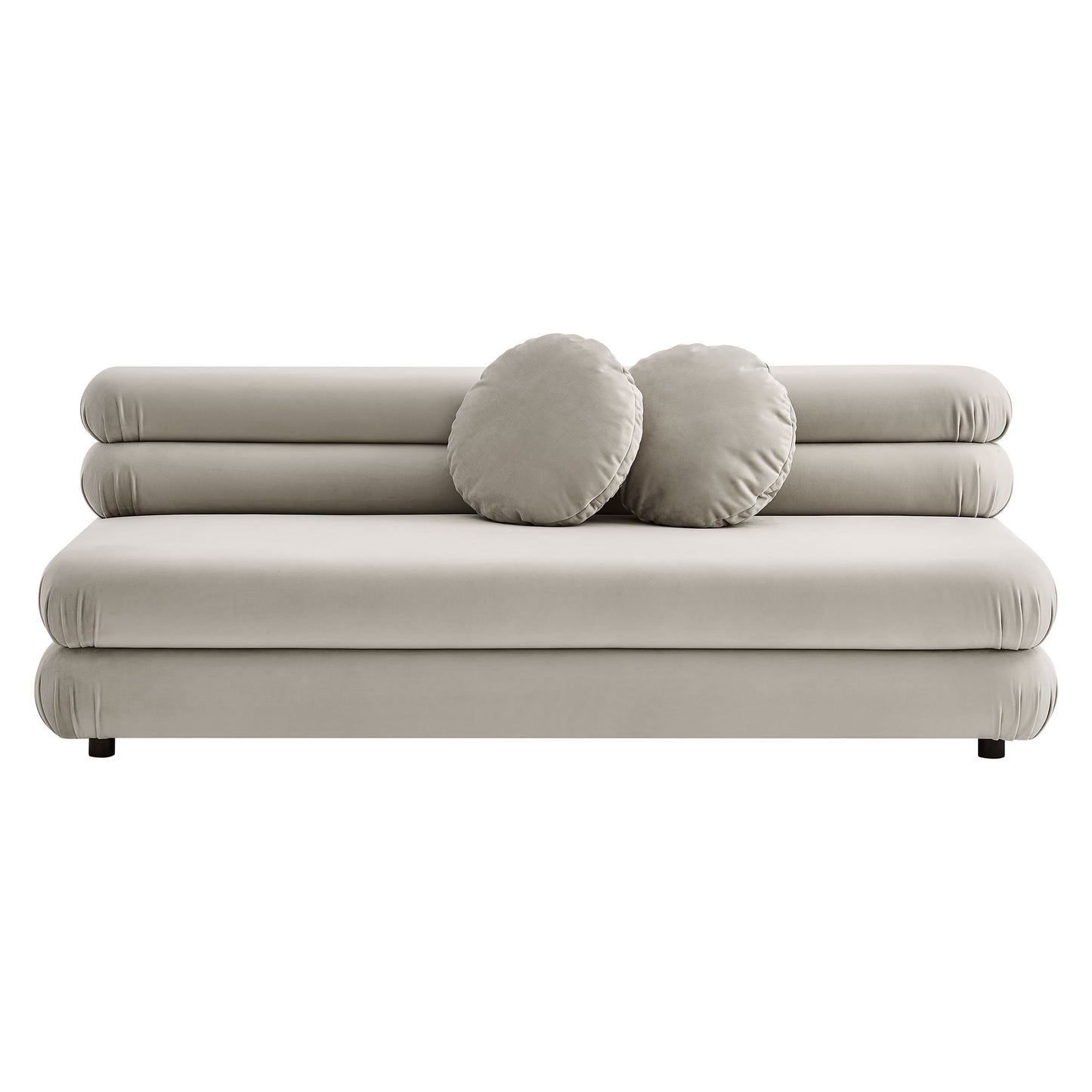 Jubilee Modular Performance Velvet Armless Loveseat by Furniture for America