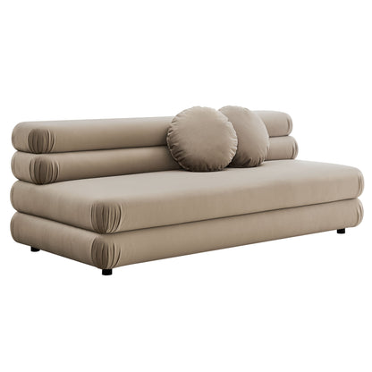 Jubilee Modular Performance Velvet Armless Loveseat by Furniture for America