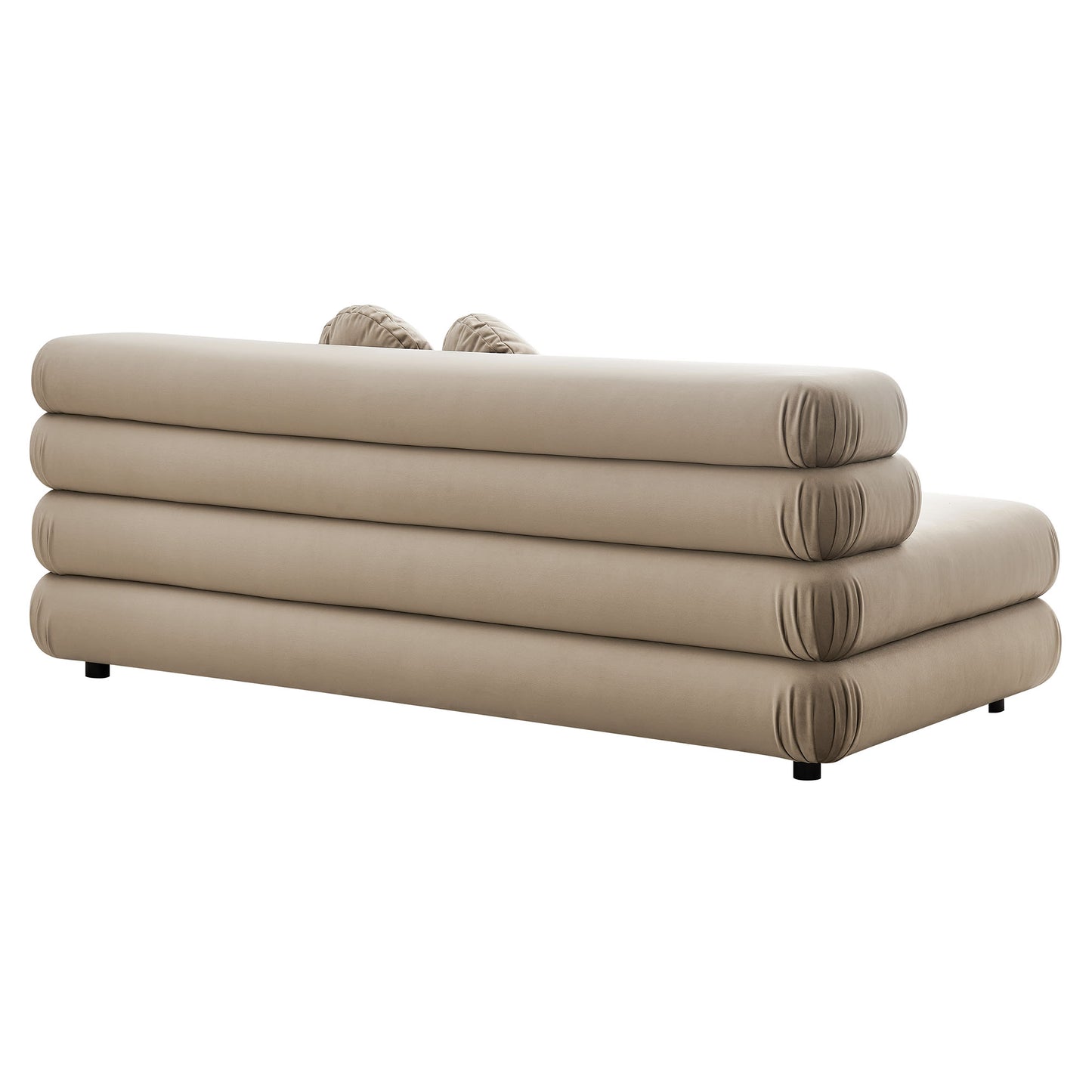Jubilee Modular Performance Velvet Armless Loveseat by Furniture for America