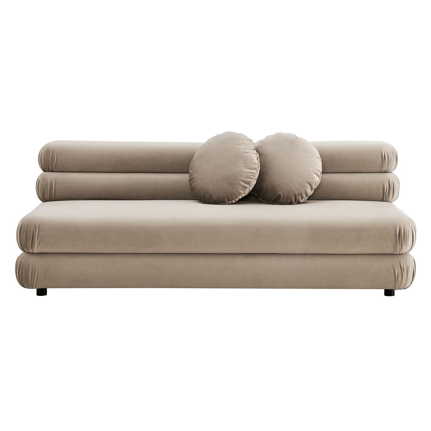 Jubilee Modular Performance Velvet Armless Loveseat by Furniture for America