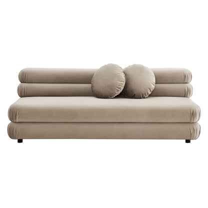 Jubilee Modular Performance Velvet Armless Loveseat by Furniture for America