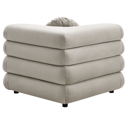 Jubilee 5-Piece Modular Performance Velvet Sectional Sofa by Furniture for America