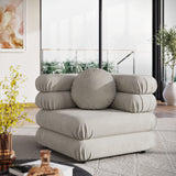 Beckett Modular Performance Velvet Corner Chair in Almond