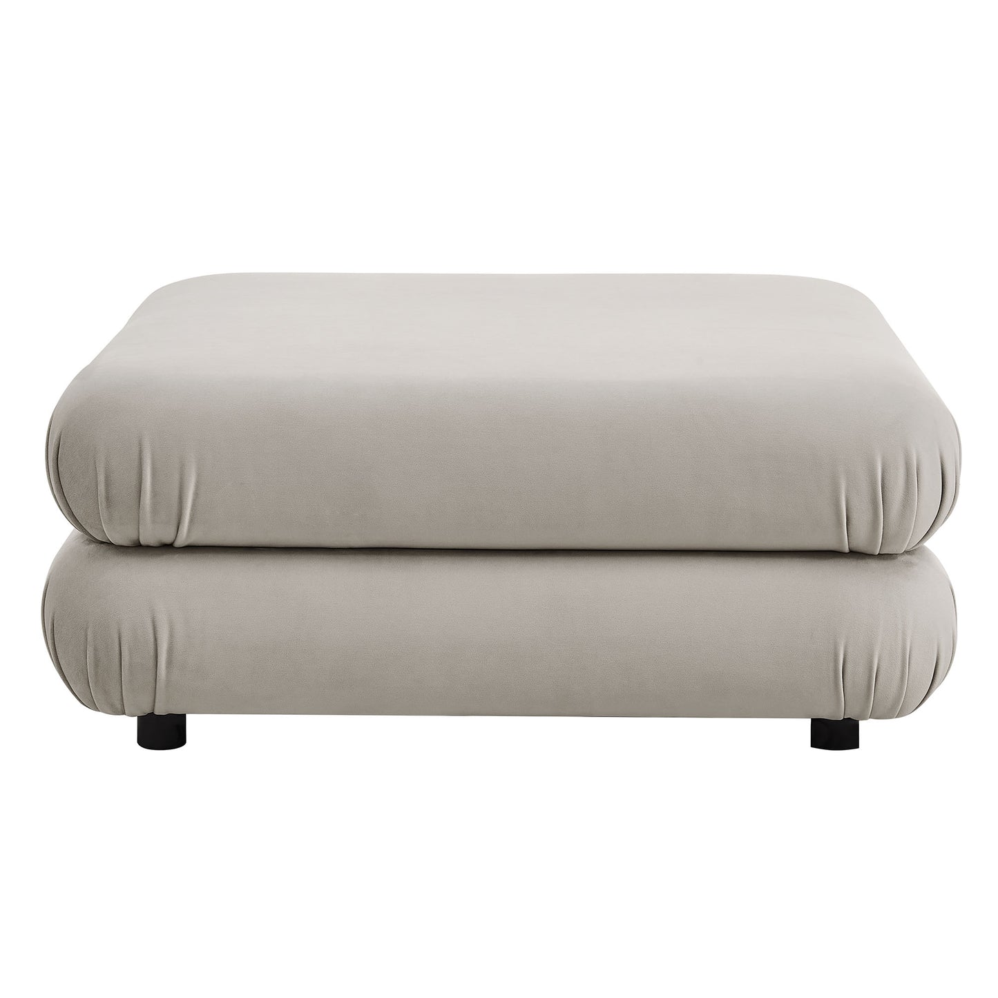 Beckett 4-Piece Modular Performance Velvet Sectional Sofa in Almond