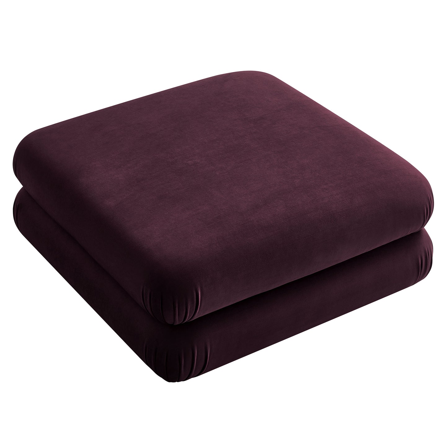 Jubilee Modular Performance Velvet Ottoman by Furniture For America