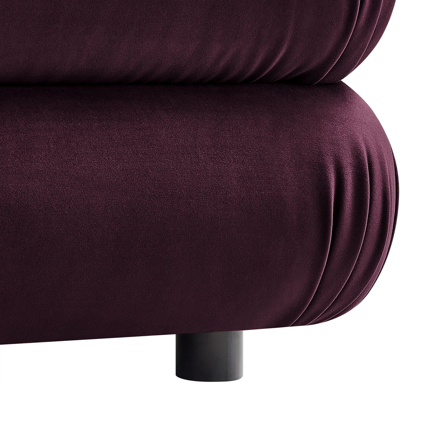 Jubilee Modular Performance Velvet Ottoman by Furniture For America