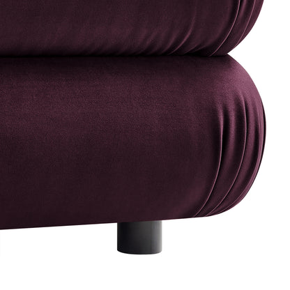 Jubilee Modular Performance Velvet Ottoman by Furniture For America