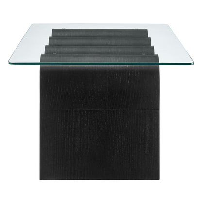 Ondine Glass Top Coffee Table by Furniture For America