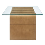 Agave Glass Top Coffee Table in Natural