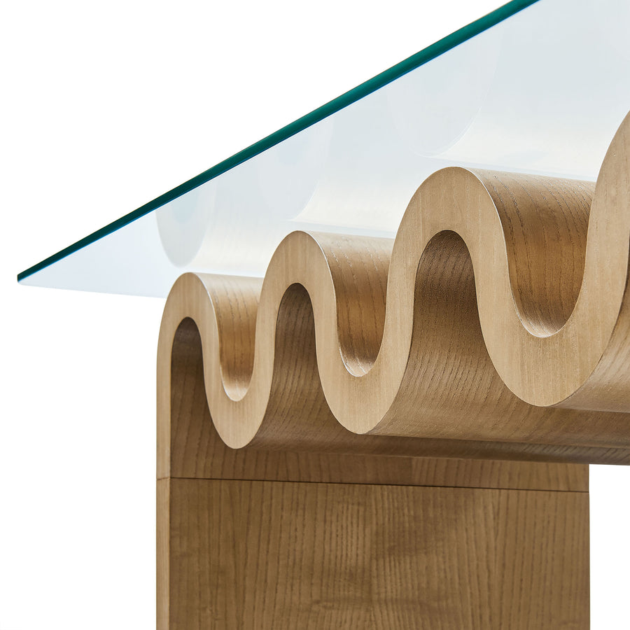 Agave Glass Top Coffee Table in Natural