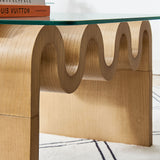 Agave Glass Top Coffee Table in Natural