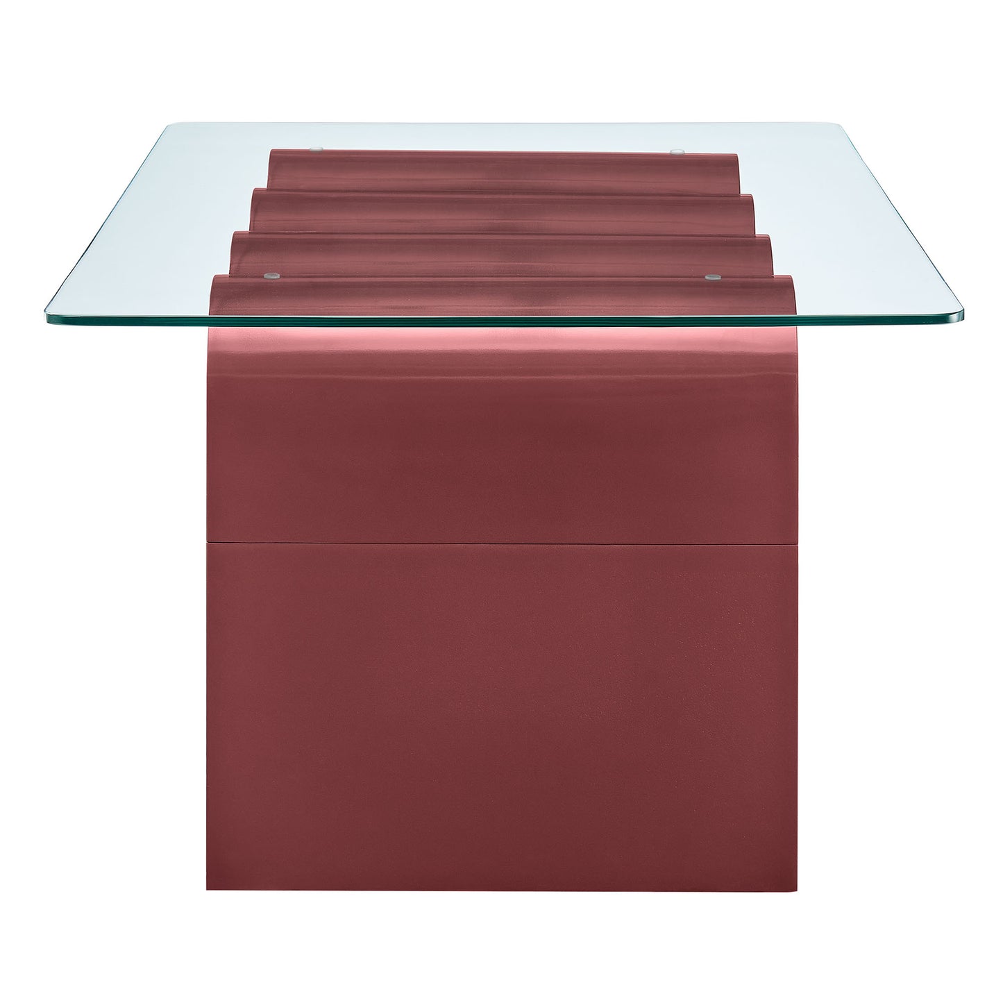 Ondine Glass Top Coffee Table by Furniture For America