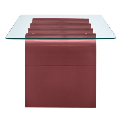 Ondine Glass Top Coffee Table by Furniture For America
