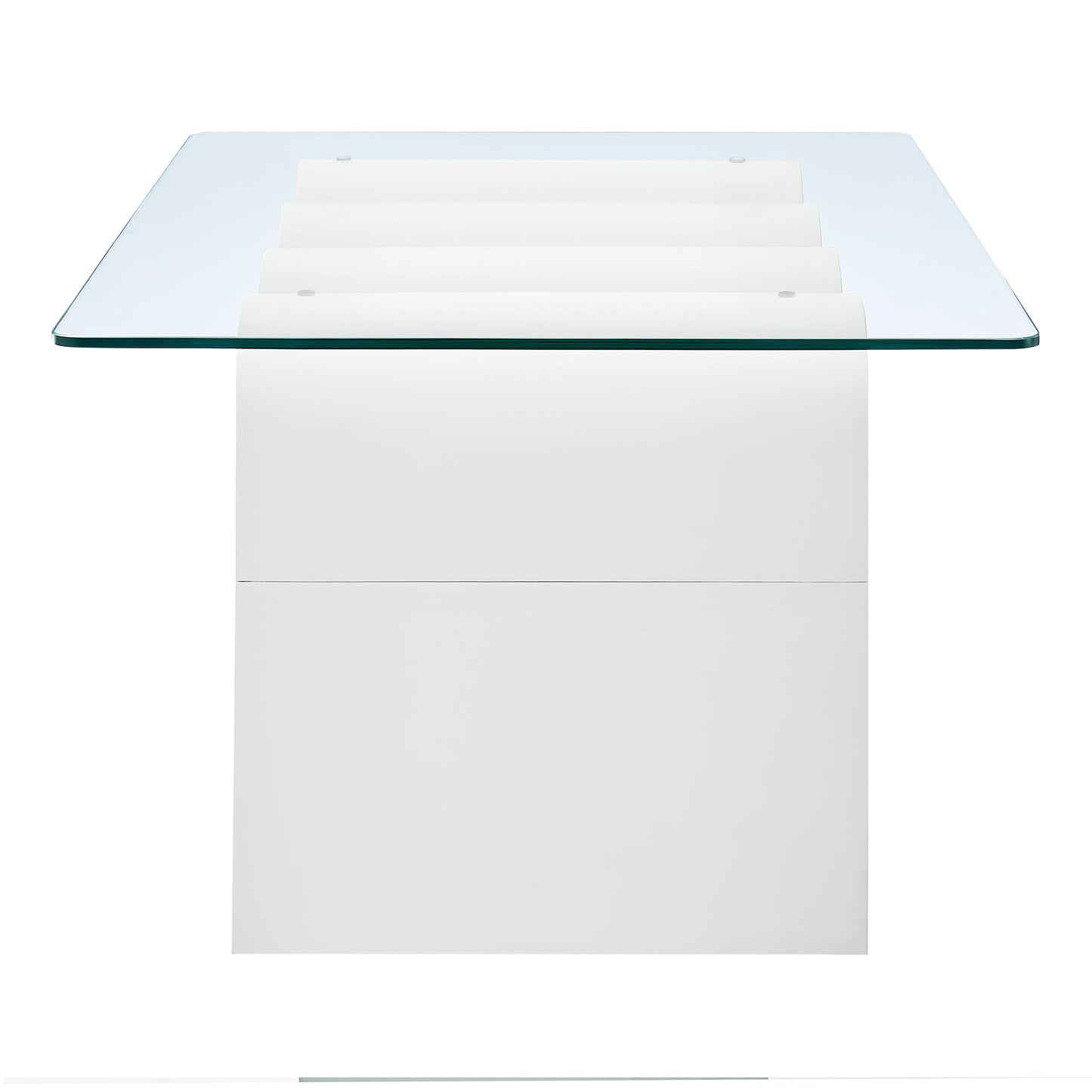 Ondine Glass Top Coffee Table by Furniture For America