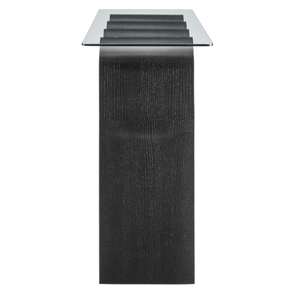 Ondine Glass Top 50" Console Table by Furniture For America