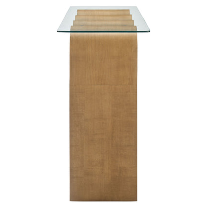 Ondine Glass Top 50" Console Table by Furniture For America