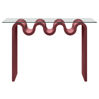 Ondine Glass Top 50" Console Table by Furniture For America