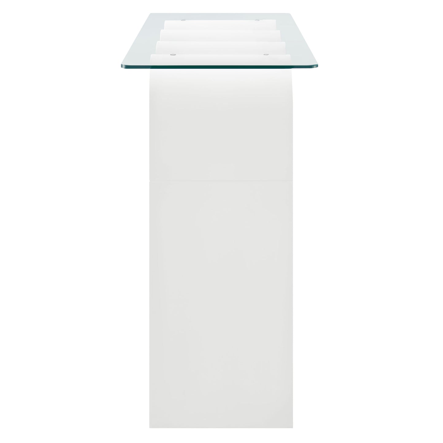 Ondine Glass Top 50" Console Table by Furniture For America