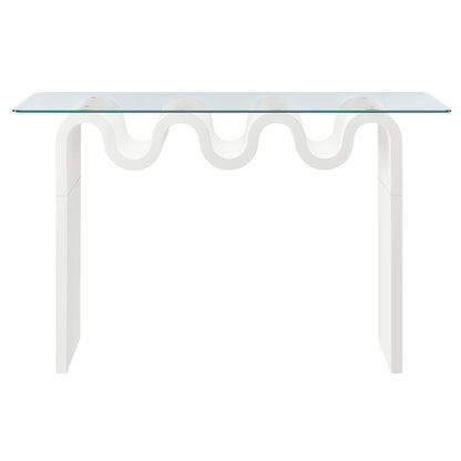 Ondine Glass Top 50" Console Table by Furniture For America