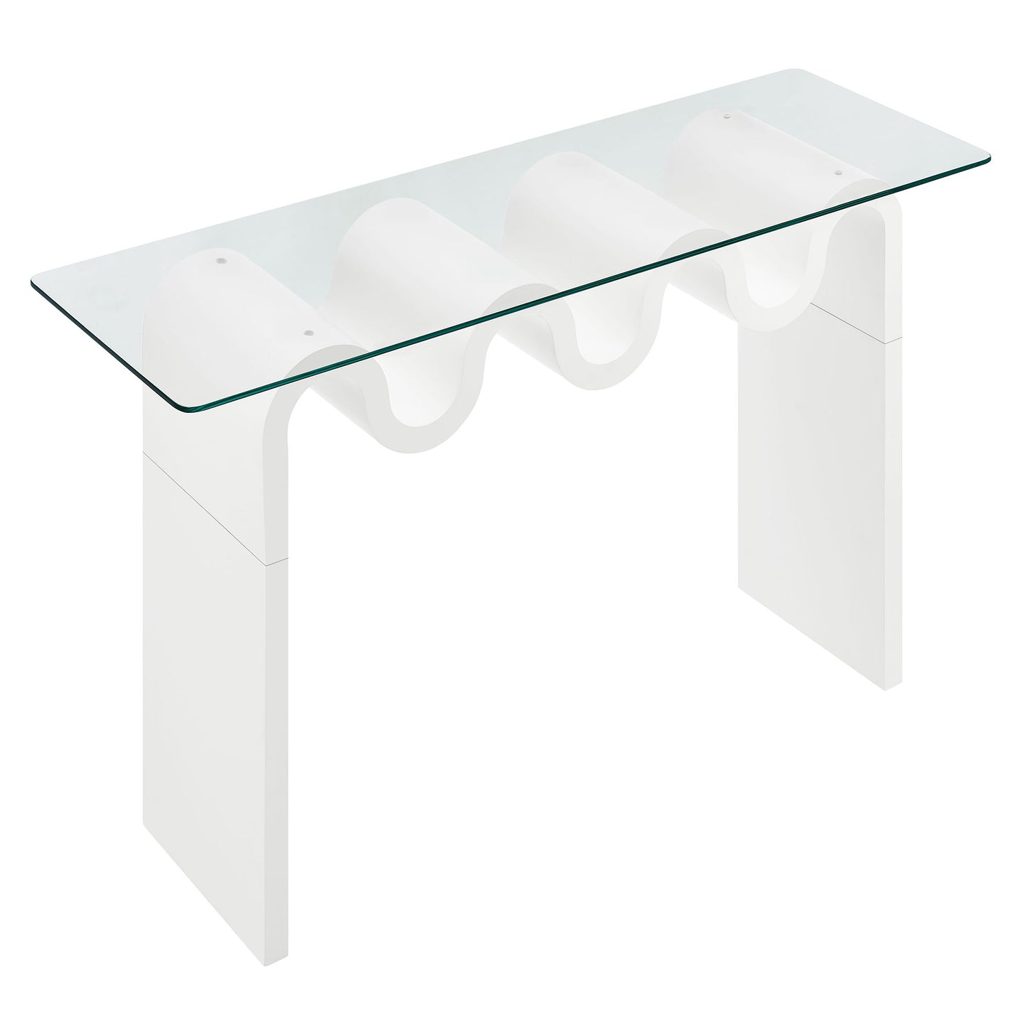 Ondine Glass Top 50" Console Table by Furniture For America
