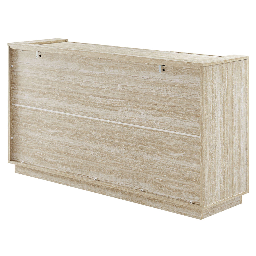 Musk 59" Travertine Sideboard in Travertine