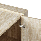 Musk 59" Travertine Sideboard in Travertine