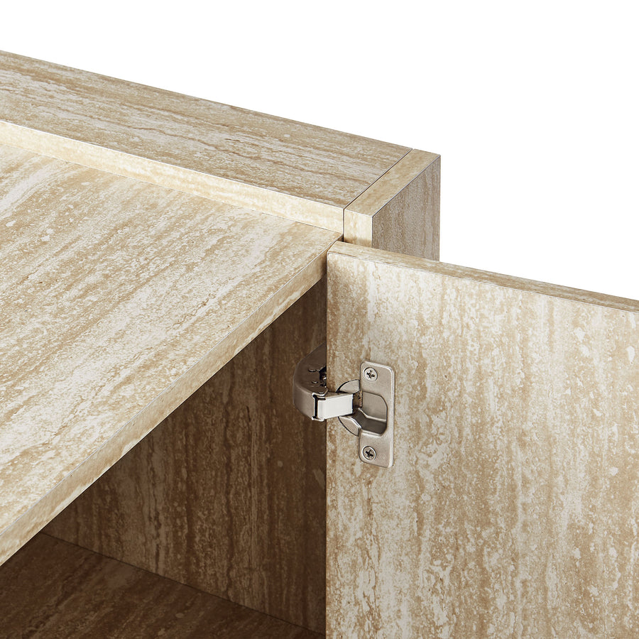 Musk 59" Travertine Sideboard in Travertine