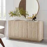 Musk 59" Travertine Sideboard in Travertine