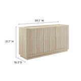 Musk 59" Travertine Sideboard in Travertine