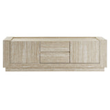 Musk 59" Travertine TV Stand in Travertine