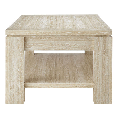 Hollis Travertine Coffee Table by Furniture For America