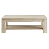 Musk Travertine Coffee Table in Travertine