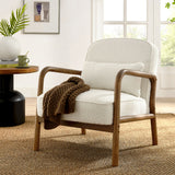Rhiannon Boucle Upholstered Armchair in Ivory