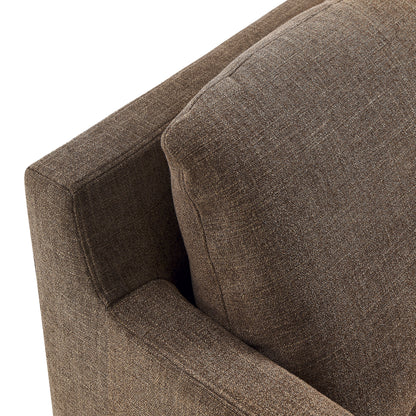 Serene Fabric Slipcovered Swivel Armchair by Furniture For America