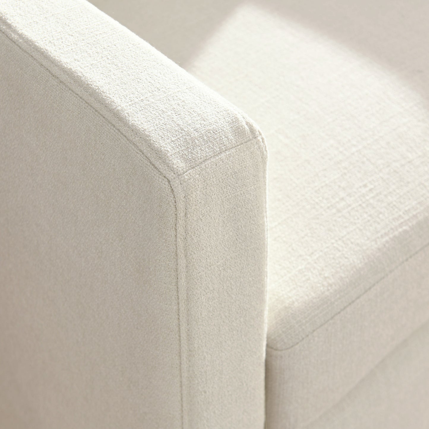 Serene Fabric Slipcovered Swivel Armchair by Furniture For America