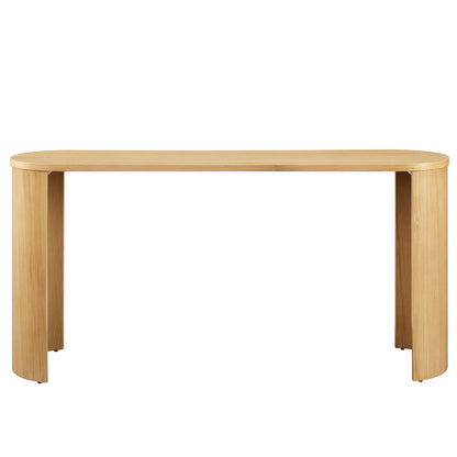 Aspect Oval Wood Entryway Console Table by Furniture For America