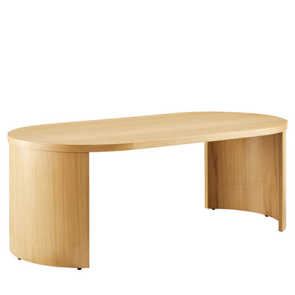 Aspect Oval Wood Coffee Table by Furniture For America