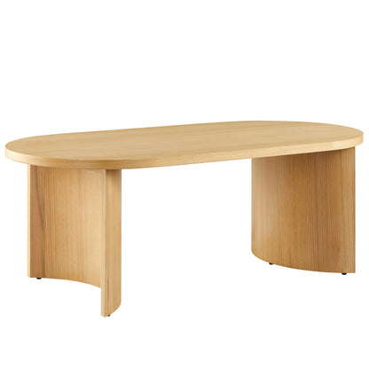 Aspect Oval Wood Coffee Table by Furniture For America