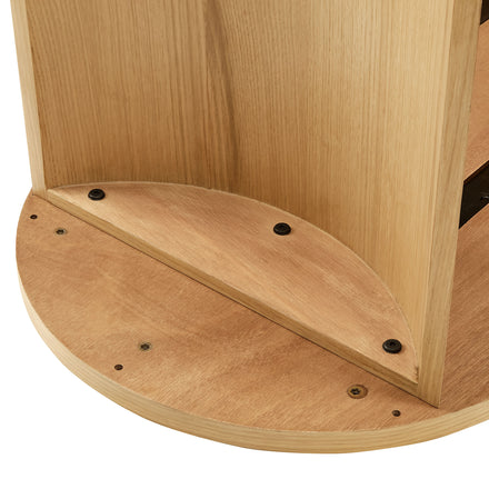 Aspect Oval Wood Coffee Table in Oak