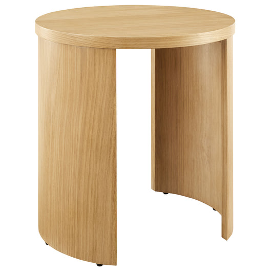 Aspect Round Wood End Table by Furniture For America