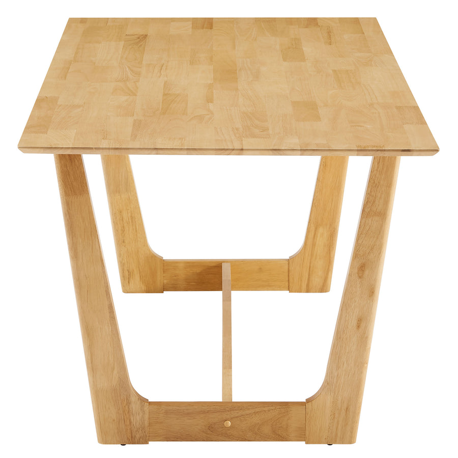 Marble 71" Rectangle Wood Dining Table in Natural