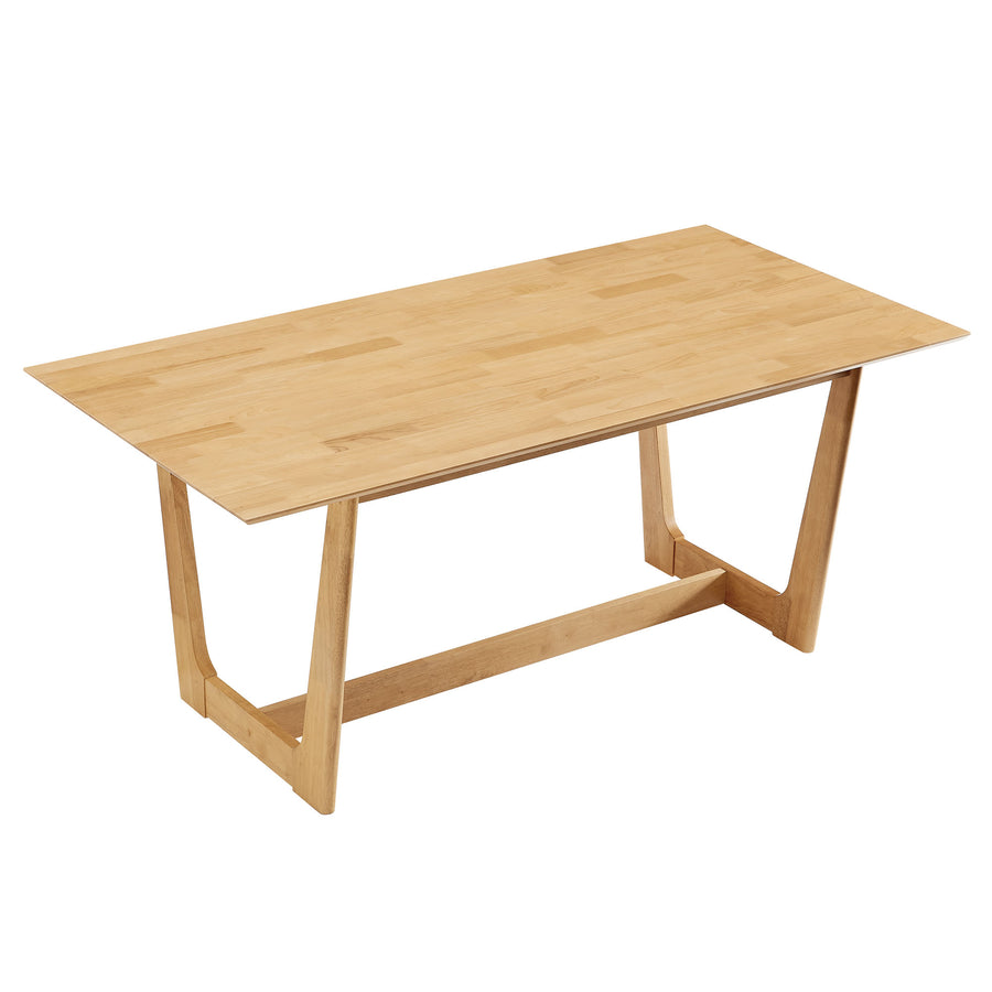 Marble 71" Rectangle Wood Dining Table in Natural